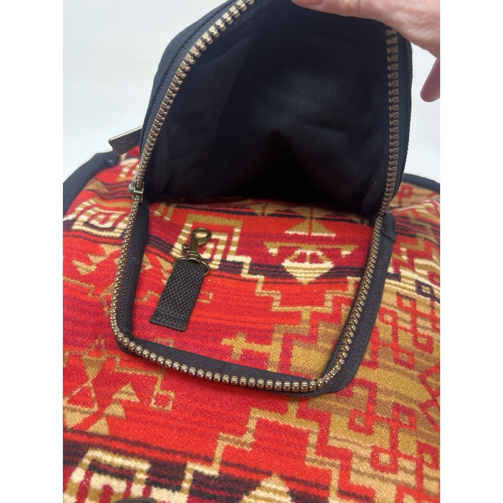 Pendleton Backpack Red Wool Southwestern Navajo, Aztec Pattern Design‎ - Picture 6 of 9